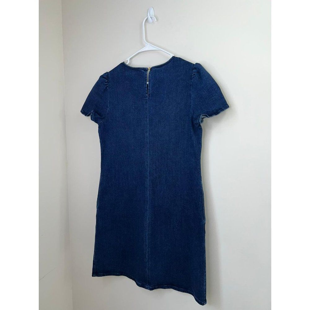 SOLD Draper James Navy Denim Shift Dress Size 8 - Picture 6 of 6